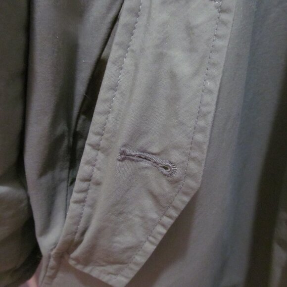 Dennis Basso Green Full Length Hooded Coat ~ Animal Print Lining ~ Size 1X - Picture 13 of 16